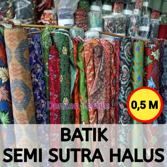 Harga Grosir Setengah Meter Kain Batik Semi Sutra Halus Premium Grade A Lazada Indonesia